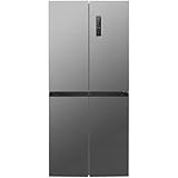 Bomann French Door Kühlschrank No Frost | Kühl-Gefrier-Kombinationen mit Total No Frost | Kühlschrank mit Gefrierfach 362L | Side by Side Kühlschrank mit MultiAirflow-System | KG 7358 inox