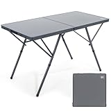 EVER ADVANCED Campingtisch faltbar 120x60cm Klapptisch XL für 4-6 Personen Falttisch bis 60kg mit Tragetasche Stabiler Struktur für Camping Picknick Garten Balkon