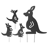 FONDOTIN 4Stücke Tierstecker Dekorationen Gartenornamente Bodenstecker Für Terrasse Landschaftsdekoration Für Gartenliebhaber