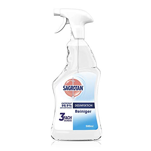 Sagrotan Desinfektions-Reiniger – Desinfektionsmittel für die tägliche, sanfte Reinigung – 1 x 500 ml Desinfektionsspray für Flächen