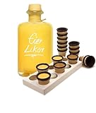 Eierlikör 0,5L mit Waffelbechern & Becherhalter Sehr sämig & süffig 20% Vol.