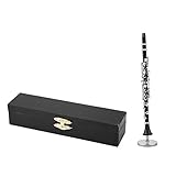 Roberee Klarinette Modell-16cm Mini Klarinette Modell Musikinstrument Ornamente Dekoration Display
