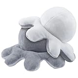 yumcute Octopus Plüschtier Spielzeug, Oktopus Plüsch Kuscheltier, Kuscheltier für Kinder Mädchen Freunde(Grau-Beige)