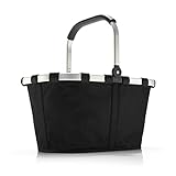 reisenthel carrybag black - Stabiler Einkaufskorb mit viel Stauraum und praktischer Innentasche – Elegantes und wasserabweisendes Design