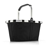 reisenthel carrybag black - Stabiler Einkaufskorb mit viel Stauraum und praktischer Innentasche – Elegantes und wasserabweisendes Design