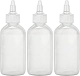 BRIGHTFROM Gewürz-Quetschflaschen – 118 ml leere Flaschen mit Drehverschluss, auslaufsicher – ideal für Ketchup, Senf, Sirup, Saucen, Dressing, Öl, Kunst und Handwerk, BPA-freier Kunststoff – 3 Stück