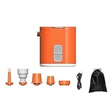 Fuhjythy GIGA Pump Tiny 3-In-1 Minipumpe, Tragbarer Inflator für Camping-Isomatte, Matratzenpumpe für Einfache Handhabung