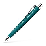 FABER-CASTELL 241167 - Kugelschreiber Poly Ball XB, emerald grün, 1 Stück, mit auswechselbarer Mine, dokumentenecht