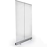Transparentes Hygieneschutz Roll-Up Banner，Keimschutzschirm，Spuckschutz，Pop Up Banner Schutzwand，Virenschutz，Transparentes Roll Banner/B / 80×180cm