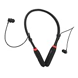 BT Sports Ohrhörer, HiFi-Stereo Deep Bass Drahtlos-Neckband-Headsets Neckband-Kopfhörer 100H Playtime Non Noise Drahtlose Ohrhörer für Cafés, Büros, Sport Outdoor