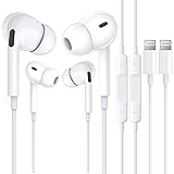 2 Pack iPhone Kopfhörer mit Kabel [Apple MFi-Zertifiziert] In-Ear Kopfhörer HiFi Sound Ohrhörer Isolating Lightning Anschluss Kopfhörer mit Mikrofon für iPhone 14/13/12/11/XR/8 Unterstützt alle iOS