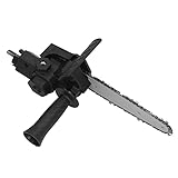 Xixian Elektrokettensäsäe -Umrechnungskopfadapter, Premium -Edelstahl -Kunststoffgriff, Nicht -Slip -Hilfsgriff, Tragbarer Hubkolbensägungsadapter (Für 6in Elektrobohrer)
