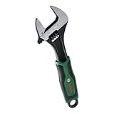 Bosch Rollgabelschlüssel 200mm (verstellbarer Schraubenschlüssel; hochwertig und robust; Softgrip; langlebig; geschmeidiges Öffnen bis zu 32mm)