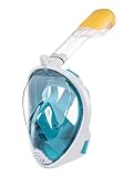 Vitare Schnorchelmaske für Erwachsene und Kinder, Tauchmaske Vollgesichtsmaske, 180° Panorama Taucherbrille mit Schnorchel, Schnorchelset mit Kamera Clip, Antibeschlag Tauchmaske Ganzes Gesicht