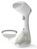 QEXREED Steamer Dampfglätter, 1300W Steamer Reise mit 260ml Großem Tank, Bügeln & Dampfen, 2 Dampfeinstellungen, Stofffaltenentferner, Kompakte Reisegröße, Tragbares Handheld-Design für Zuhause, Büro