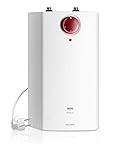 AEG druckloser Kleinspeicher HUZ 5 Öko DropStop, Untertischboiler 5 Liter Niederdruck, mit ThermoStop, stufenlose Temperaturwahl von 35-85 °C, steckerfertig, 2 kW, 222167