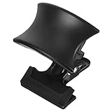 CRAFTHROU Kopfhörerständer Desktop-Headset-Halter Kopfhörerhaken Computertischständer Headset-Rack Kopfhöreraufhänger unter dem Schreibtisch Kopfhöreraufhänger für den Schreibtisch Abs Black