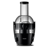 Philips 3000 Series Entsafter - 800W Leistung, QuickClean Technologie, XL 75mm Einfüllschacht, 2L Saftkapazität, Einfach zu Montieren & Spülen, Frischer Saft ohne Fruchtfleisch (HR1856/70)