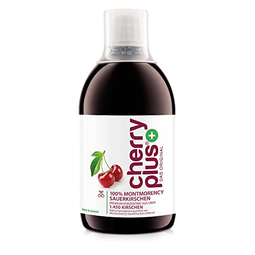 Cherry Plus Konzentrat aus 1.450 Montmorency-Sauerkirschen - hochkonzentriert (aus Direktsaft) – naturrein – 500 ml