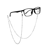 PACKOVE Kette Für Brillen Rostfrei Ständer Für Brillenhalter Brillengestelle Brillenketten Für Damen Brille Halskette Schlüsselband Brillenkette Aus Edelstahl Augenglas Hängender Hals