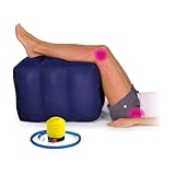 VITALmaxx aufblasbarer Bandscheibenwürfel 50 x 40 x 35 cm, zur Entlastung der Bandscheiben | Stufenbett zur Rückenentspannung | Yoga Block zur Entspannung der Rückenmuskulatur | inkl. Fußpumpe