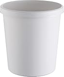 helit H6105882 - Papierkorb „the german“, 18 Liter, lichtgrau, mit umlaufendem Griffrand, aus Kunststoff, 1 Stück