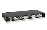 Netgear GS348 Switch 48 Port Switch Gigabit Ethernet (LAN Switch für Desktop- oder Rack-Montage, Plug-and-Play, energieeffizient, lüfterloses Gehäuse für leisen Betrieb), schwarz
