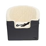 Amazon Basics Erhöhter Auto-Schalensitz für Haustiere, Klein, grau, 45,7 x 45,7 x 40,6 cm