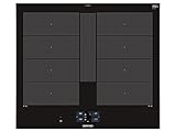 Siemens EX675JYW1E iQ700 Kochfeld, Brat-Sensor Plus mit 5 Temperaturstufen, Smart Home kompatibel via Home Connect, VarioInduktion Plus, Schwarz