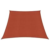 CIADAZ Sonnensegel, 160 g/m², Terrakotta, 3/4 x 2 m, HDPE, UV-Schutz, Sonnensegel für Terrasse, UV-Schutz, Sonnensegel für Patio