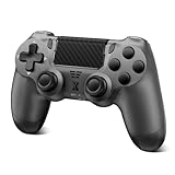Glitfix Wireless Controller für PS-4,Game Controller Kompatibel mit PS-4/Slim/Pro,Bluetooth Gamepad Joystick mit RGB-Licht,1000-mAh-Akku, 3,5-mm-Audiobuchse und Turbo-Funktion