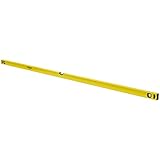 Stanley Wasserwaage Klassik (200 cm Länge, horizontale/vertikale Libelle, Schockabsorber, Genauigkeit ±0,5 mm/m) STHT1-43109