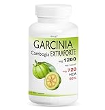 GARCINIA CAMBOGIA EXTRAFORTE 1200mg pro Tablette - 120 Tabletten - 100% PURE (720mg HCA pro Tablette) 100% NATURAL - ITALIENISCHES PRODUKT