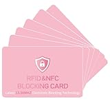 RFID-blockierende Karte, 6 Stück, RFID-Blocker, Anti-Diebstahl, kontaktlos, ultradünner Kredit- und EC-Kartenschutz für Brieftaschen, RFID-Karten, Safecard für Männer und Frauen, eine Karte schützt