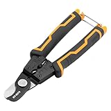 Abisolierzange - Seitenschneider,Sicherheits-Schere mit Verriegelung & Ergonomischem Griff für Elektrokabel, Isolierungsschneiden & Drahttrennung