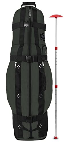 Club Glove The Last Bag Medium Collegiate Golf Travelbag - Golf Reisetasche mit Rollen incl. Stiff Arm Schlägerschutz (Tactical Gray)