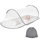 Moskitonetz Pop Up - 200 x 80 x 56 cm, Faltbares moskitonetz, Tragbares Campingzelt, Ultraleichtes 360° Schutz, Familien Moskitonetz Betten, Einfache und schnelle Installation,Camping, Reise, Indoor