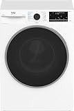 Beko B3DFT510447W bPRO 500 freistehender Waschtrockner, 10 kg Waschen, 6 kg Trocknen, allergikergeeignet, Touch-Display mit Startzeitvorwahl 0-24 h, Bluetooth, Dampffunktion, Nachlegefunktion, Weiß