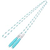 SOPOTUTU Verstellbares Soft Beaded Springseil aus Langlebigem Silikon für Erwachsene und Schüler Stabiler Trainingsseil mit Segmentiertem Design Rutschfest Leicht Grün Fitness Workout Rope