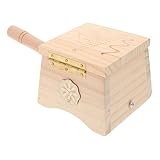 VALICLUD Kasten Moxibustionsbox aus Holz Moxibustion Brenner Moxibustion-Schaberglas Moxibustion-Sticks Jumbo Moxibustion-Sticks groß Moxibustion groß Moxa-Moxibustion Metall Beige