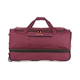 Travelite Trolley Reisetasche mit Rollen groß, erweiterbares Volumen, Basics, Weichgepäck Rolltasche mit Dehnfalte, 70 cm, 98-119 Liter