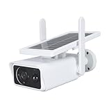 Cuifati Solar-Überwachungskamera für den Außenbereich, IP66 Wasserdicht, 4 MP, Professionelle Kabellose WLAN-Überwachungskamera für die Sicherheit zu Hause mit PIR-Bewegungserkennung,