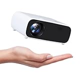 Mini Beamer mit Bluetooth und WiFi, 18000 Lumens Projektor Größe 200 Zoll Heimkino Projector, kompatibel mit iOS/Android/Laptop/HDMI/USB/X-Box(Schwarz)