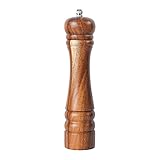 DeroTeno Pfeffermühle aus Akazienholz mit Keramikmahlwerk, H 21 cm