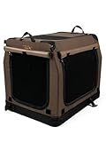 Hundebox TrendPet TPX90-Pro - Leichte, Faltbare Transportbox fürs Auto mit Aluminium Rahmen