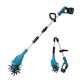 Akku-Bodenhacke für Makita 18V Batterie, 450W Gartenfräse Akkus, 40mm Bodenbearbeitungstiefe, 360RPM, Klappbar Gartenfräse Elektrisch, Mini Motorhacke für klein Beet & Garten (Ohne Akku)