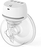 Bellababy Milchpumpe Elektrisch Tragbar,Milchpumpe Elektrische Geräuscharm und Schmerzlos,4 Modi und 6 Stufen Saugen,Tragbare Elektrische Milchpumpe,24mm, Weiß