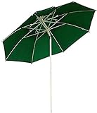 VejiA Sonnenschirm für den Garten, 2,2 m, grüne Gartenschirme mit Kurbel, Sonnenschirm für den Außenbereich, für Strand/Pool/Terrasse, UV-Schutz, 8 R