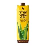 Forever Living Products Forever Aloe Vera GelT, 1 Liter, 99,7% reines Aloe-Vera-Gel, zitronig, Vitamin C, zuckerfrei, ohne Zusatz von Konservierungsstoffen, glutenfrei