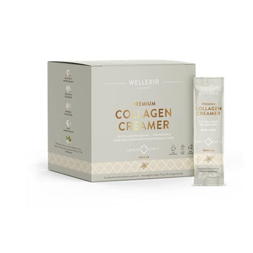Wellexir Collagen Creamer Vanilla 30 Beutel Milchfreier Kaffeeweißer mit Kollagenpeptiden - ungesüßt